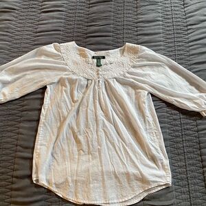 Lauren Ralph Lauren White Blouse